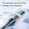 USB C USB A Fast Charging Cable With LED Power Display 2