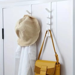 premium over the door clothes hanging rack for bags and jackets