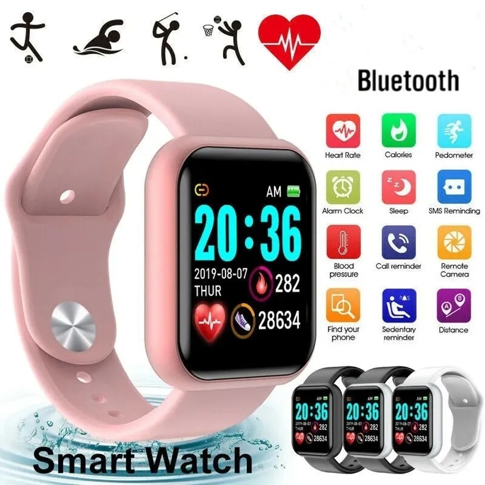 Smart Fitness Watch For Men And Women With Heart Rate Sleep Music Tracker 4