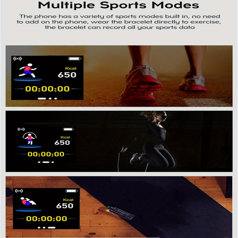 Smart Fitness Watch For Men And Women With Heart Rate Sleep Music Tracker 5