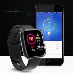 smart fitness watch for men and women with heart rate, sleep & music tracker
