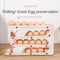 Automatic Egg Roller Rack Large Capacity Refrigerator Egg Organizer 3
