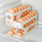 Automatic Egg Roller Rack Large Capacity Refrigerator Egg Organizer 0