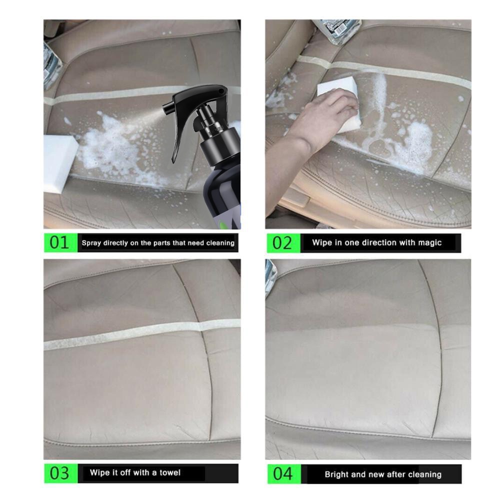 Car Interior Cleaner Spray Leather Fabric Dashboard Multi Surface Cleaner 4