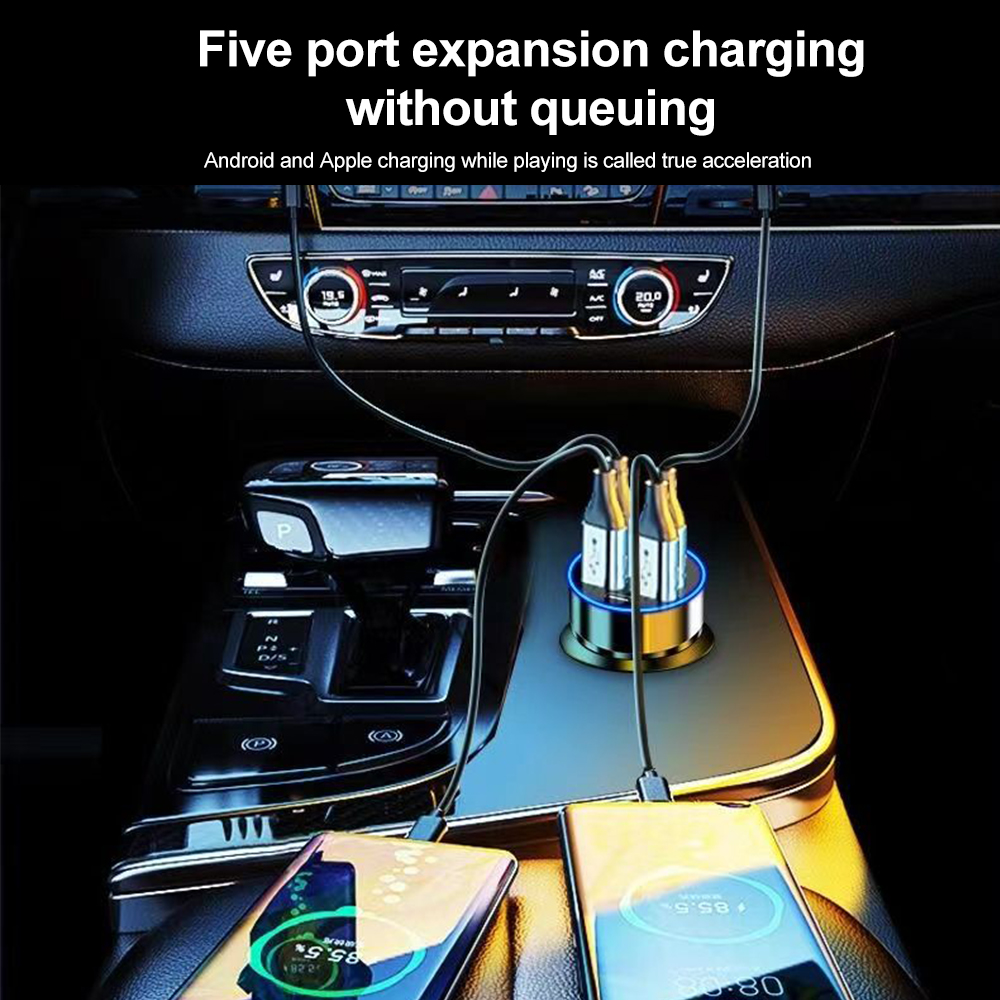 Fast Charge Port Car Charger With Digital Display 2