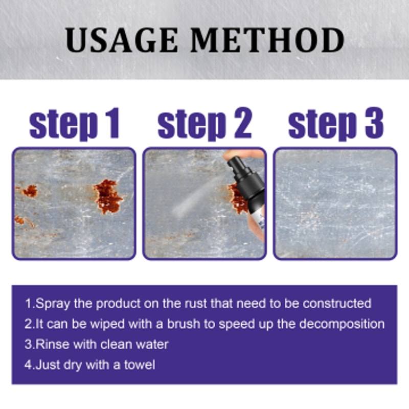 Potent Rust Remover For Cars Metal Chrome Protection 1