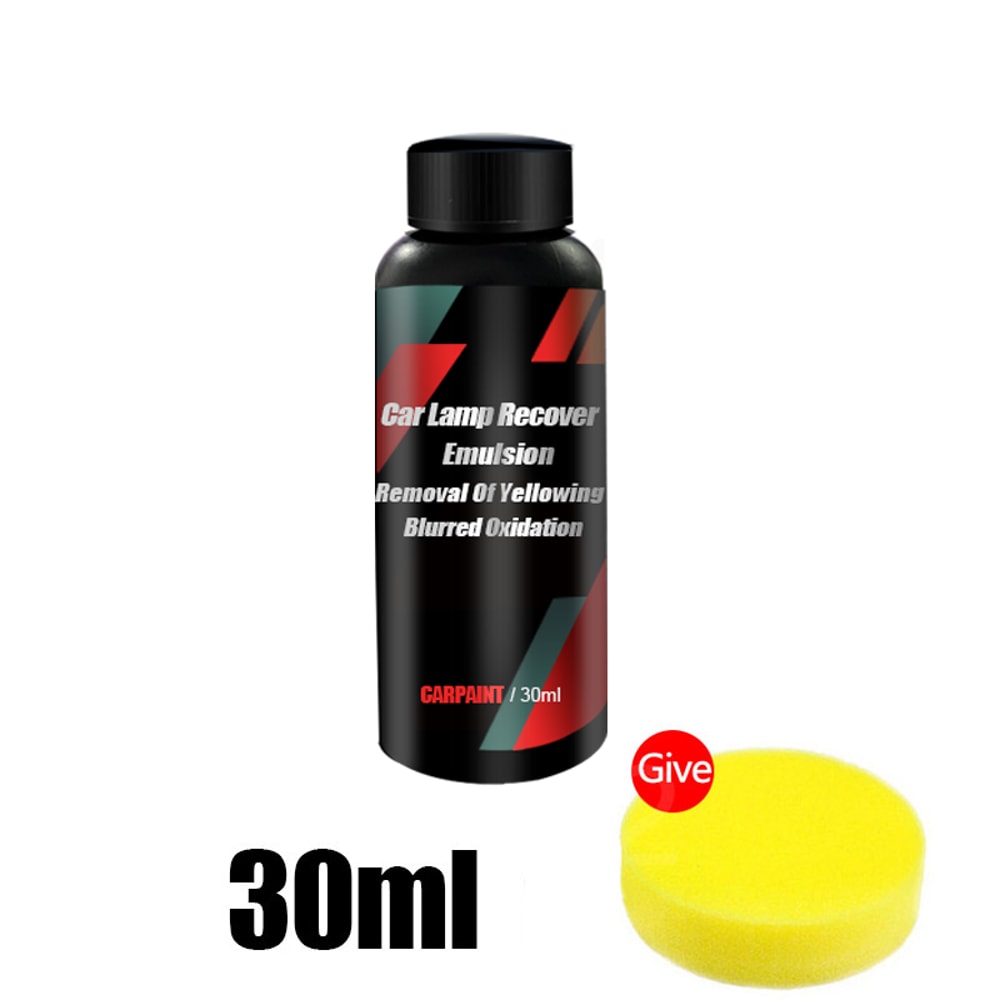 Car Headlight Restoration Kit With Polishing Paste For Clear Bright Lights 1