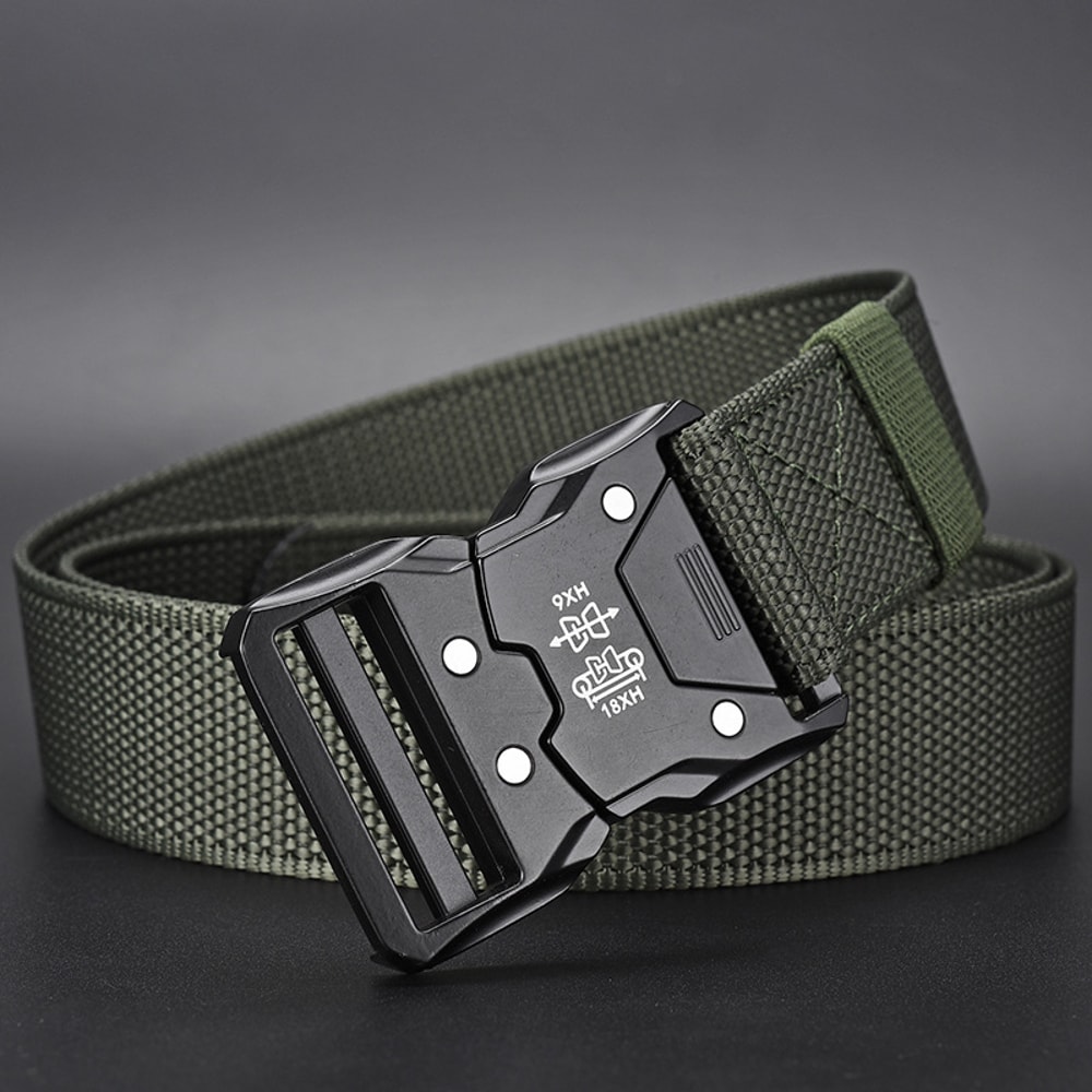 Durable Tactical Waist Belt With Automatic Buckle For Outdoor Adventures 0