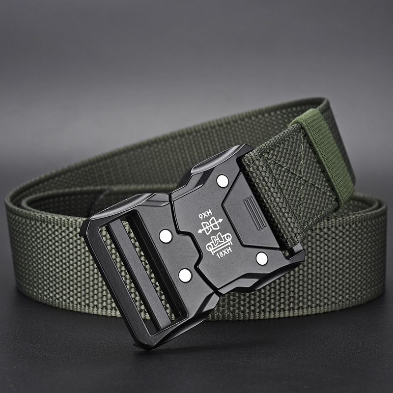 Durable Tactical Waist Belt With Automatic Buckle For Outdoor Adventures 0