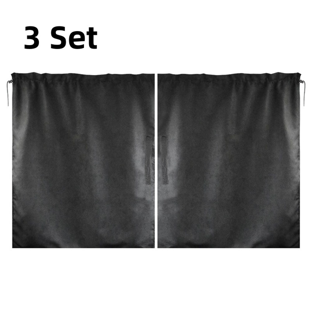 Universal Car Privacy Divider Curtain Auto Blackout Sun Shade For Rear Seat Side Window Covers 4