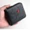 PU Wax Oil Skin Mens Wallet Slim Durable Card Holder With Zipper Coin Purse 0