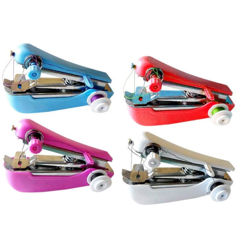 Portable Mini Sewing Kit For Travel Compact Handheld Manual Sewing Machine Tool Set 7