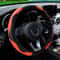 Carbon Fiber Leather Steering Wheel Cover Durable Automotive Upgrade For Wheels 10