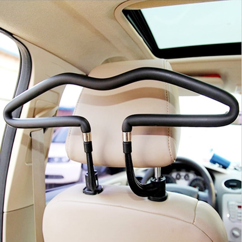 Universal Soft Car Coat Hanger Back Seat Headrest Jacket Suit Holder For Easy Car Storage 2