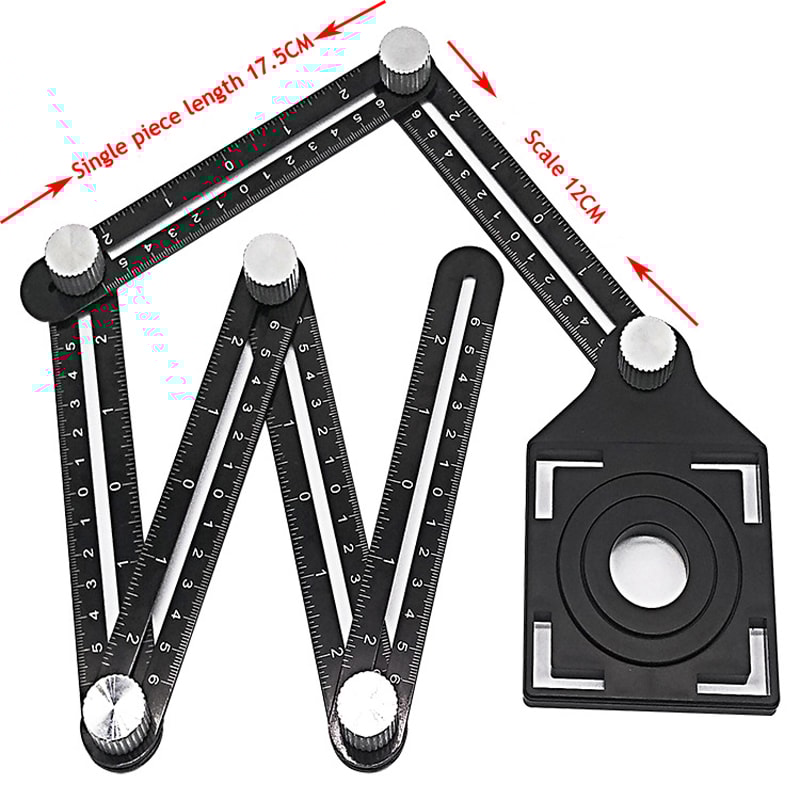 Multi Angle Folding Positioning Ruler Durable Aluminum Alloy Tool For DIY Wood Tile Flooring Proje 4