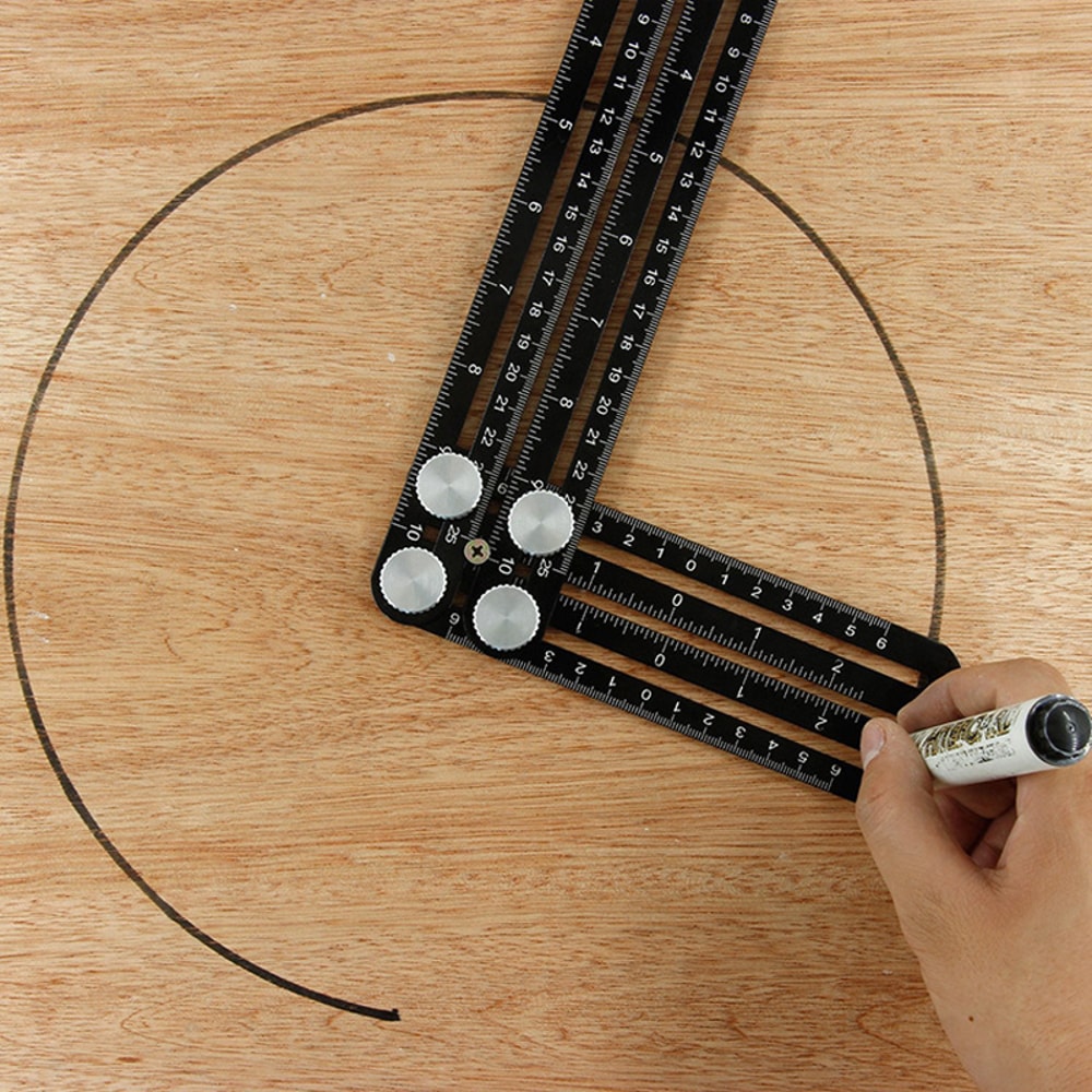 Multi Angle Folding Positioning Ruler Durable Aluminum Alloy Tool For DIY Wood Tile Flooring Proje 5
