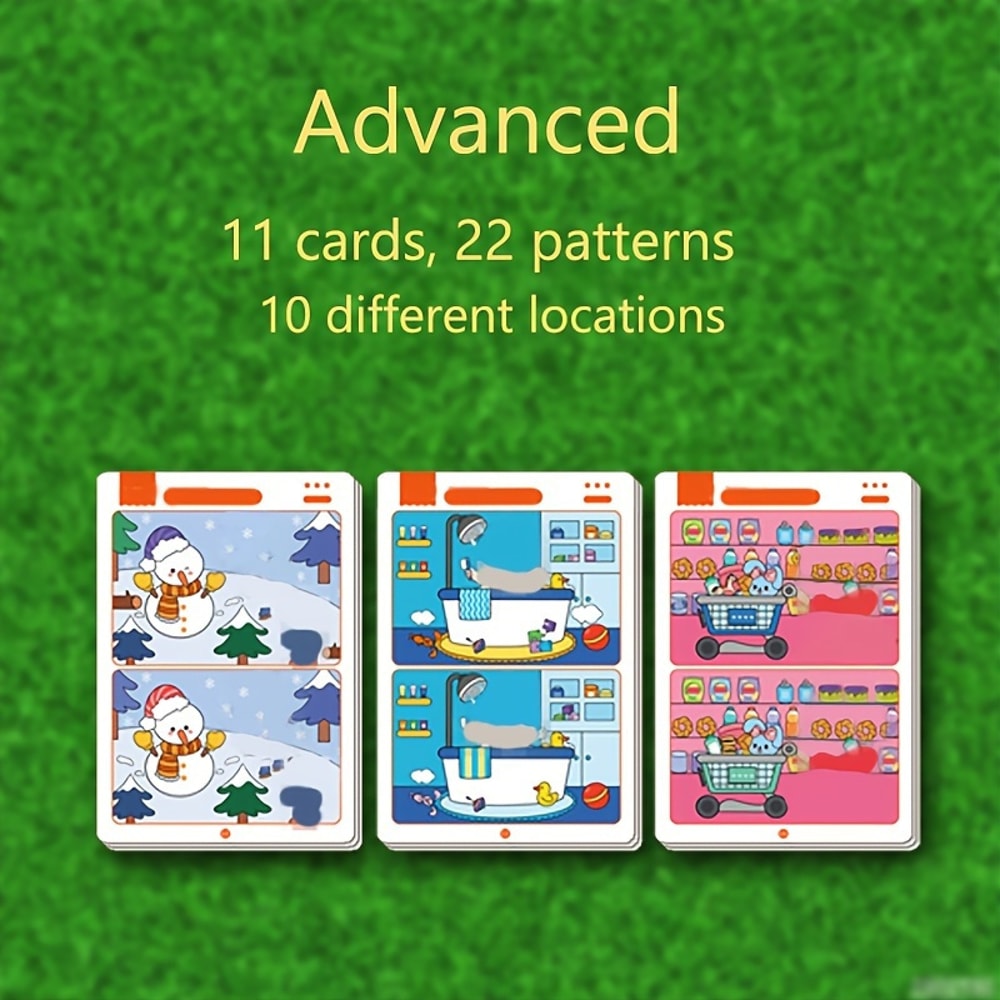 Educational Fault Finding Game Reusable Wiping Paper For Focus And Attention Training 6