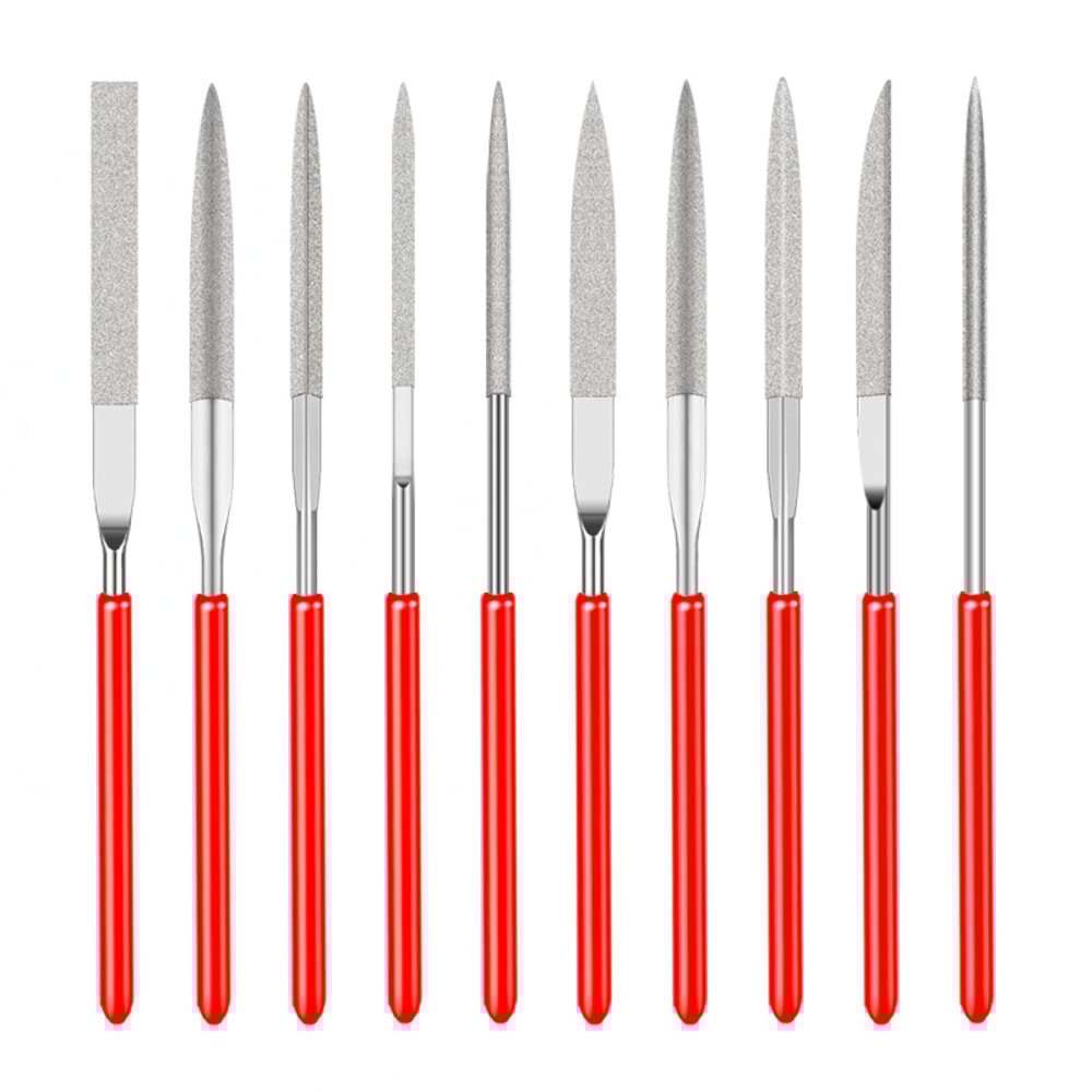 Diamond Needle File Set Kit For Stone Glass Metal Crafting 5