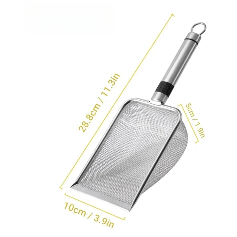 Stainless Steel Cat Litter Scoop Durable Ergonomic RustResistant For Effortless Waste Removal 5