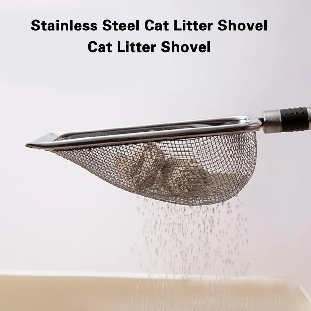 Stainless Steel Cat Litter Scoop Durable Ergonomic RustResistant For Effortless Waste Removal 4