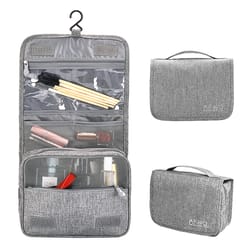 waterproof oxford fabric travel toiletries & cosmetic bag portable organizer for men & women