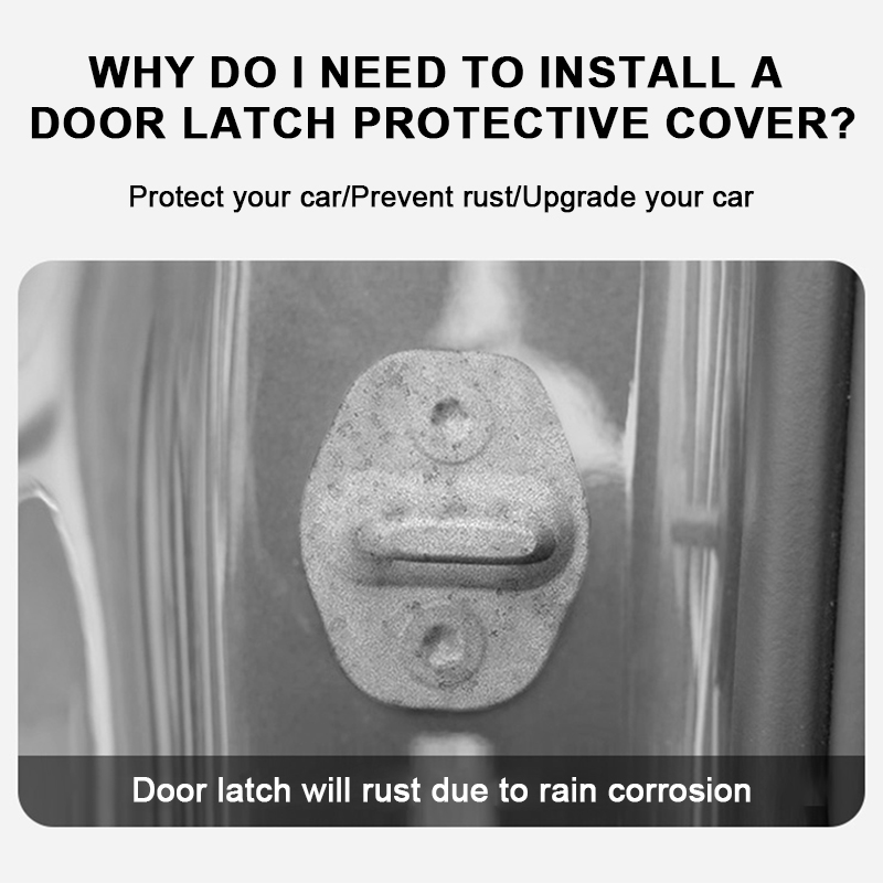 Silicone Car Door Lock Buckle Protection Cover Shock Absorbing Pad Mute Cushion 1