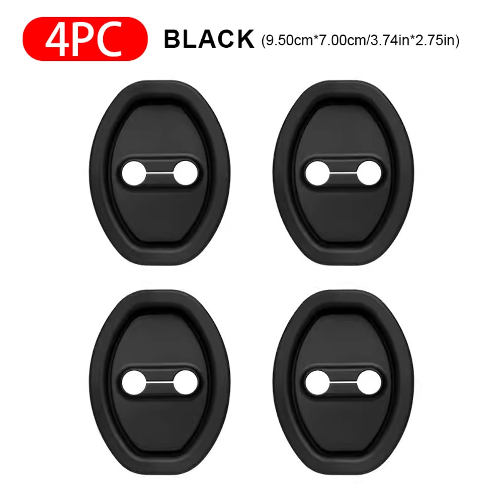 Silicone Car Door Lock Buckle Protection Cover Shock Absorbing Pad Mute Cushion 2