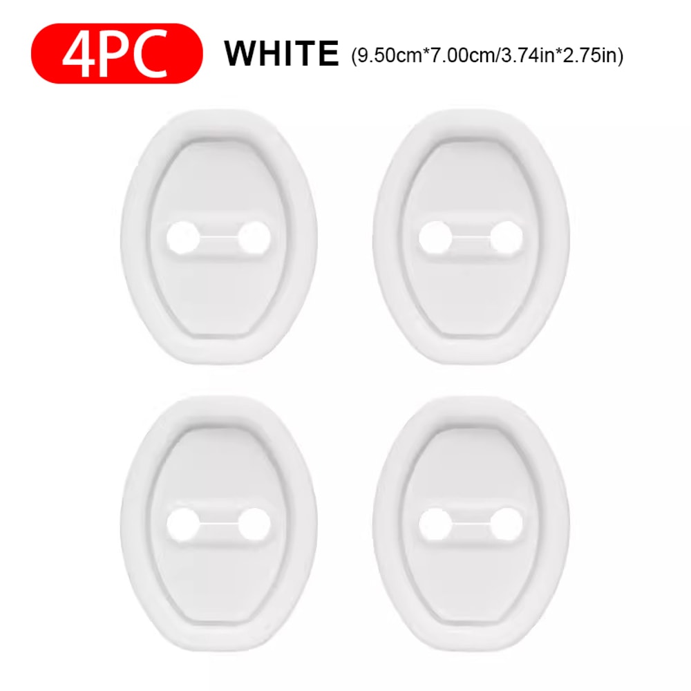 Silicone Car Door Lock Buckle Protection Cover Shock Absorbing Pad Mute Cushion 5