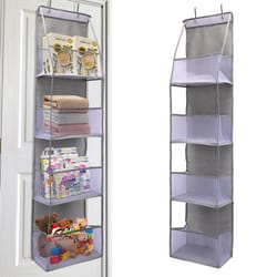 over the door hanging organizer multi layer storage for cosmetics, nursery, bathroom, and closet high capacity