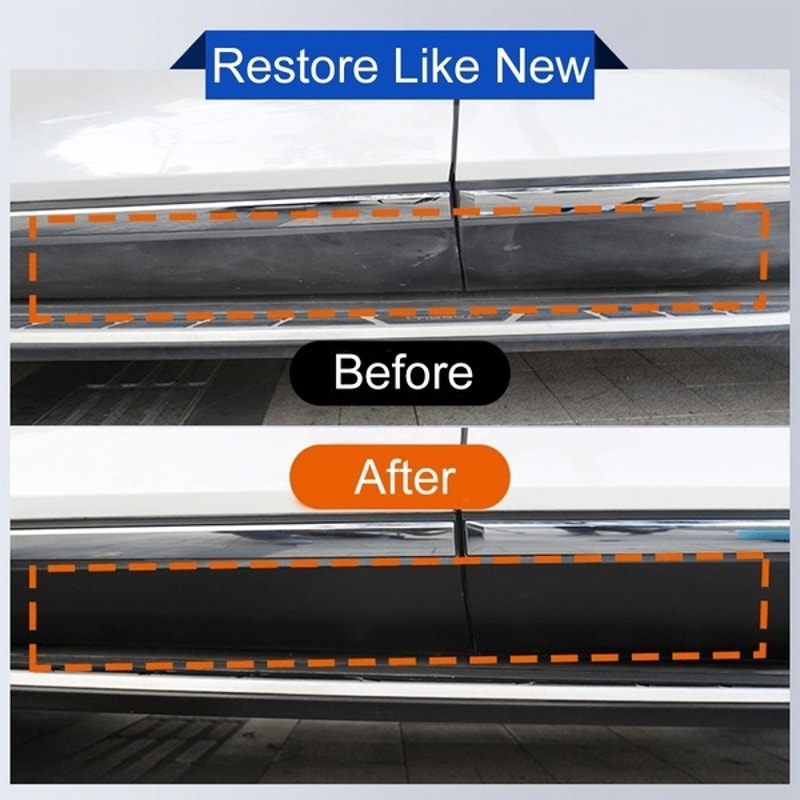 Plastic Restore Revitalizer Long Lasting Car Rubber Renovator For Glossy Black Shine 5