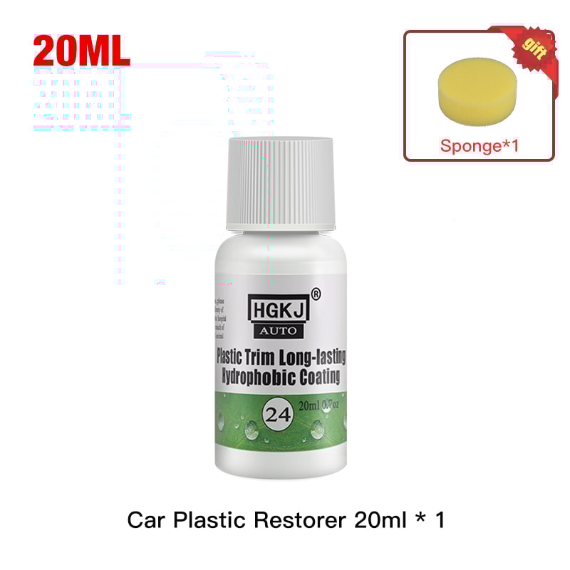 Plastic Restore Revitalizer Long Lasting Car Rubber Renovator For Glossy Black Shine 4