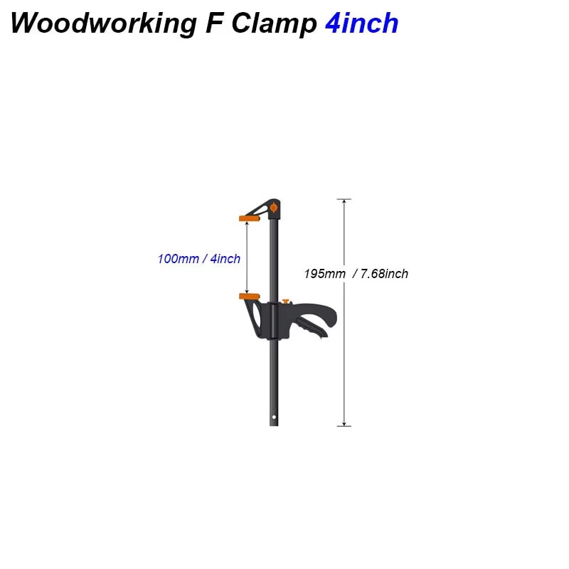 Woodworking Clamp F Quick Release Ratchet Squeeze Clamp Kit For Carpentry 6