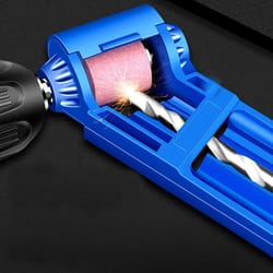 portable drill bit sharpener for nail drill bits with grinding wheel quick & easy sharpening tool