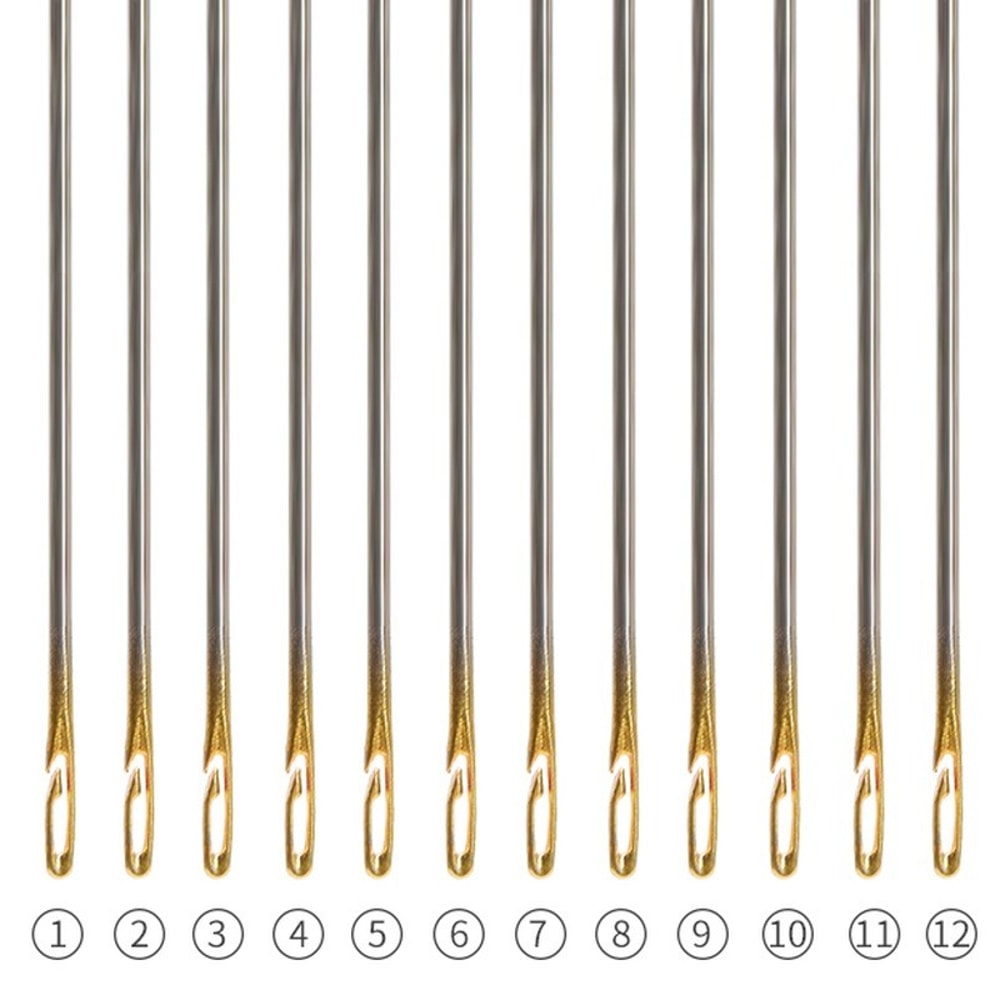 Automatic Self Threading Sewing Needle For Seniors Quick Stainless Steel DIY Stitching Tool 6