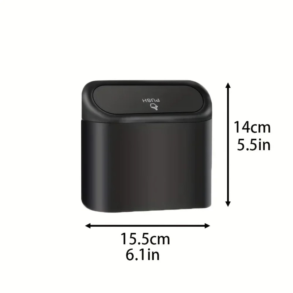 Compact Leak Proof Car Trash Can With Lid Garbage Bags Convenient Mini Car Accessory For Cleanlines 6