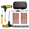 Car Tire Repair Kit Emergency Tire Puncture Plug Tools Complete Kit With Glue Repair Strips And Acc 0