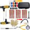 Car Tire Repair Kit Emergency Tire Puncture Plug Tools Complete Kit With Glue Repair Strips And Acc 4