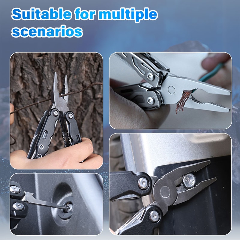 Folding Multi Tool Pocket Knife Pliers Portable Tactical Survival Tool For Outdoor Adventures Repa 5
