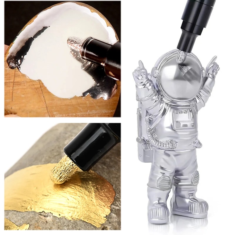 DIY Reflective Paint Pens For Mirror Art Chrome Gold Silver Copper Signature Markers For Car Craftw 1