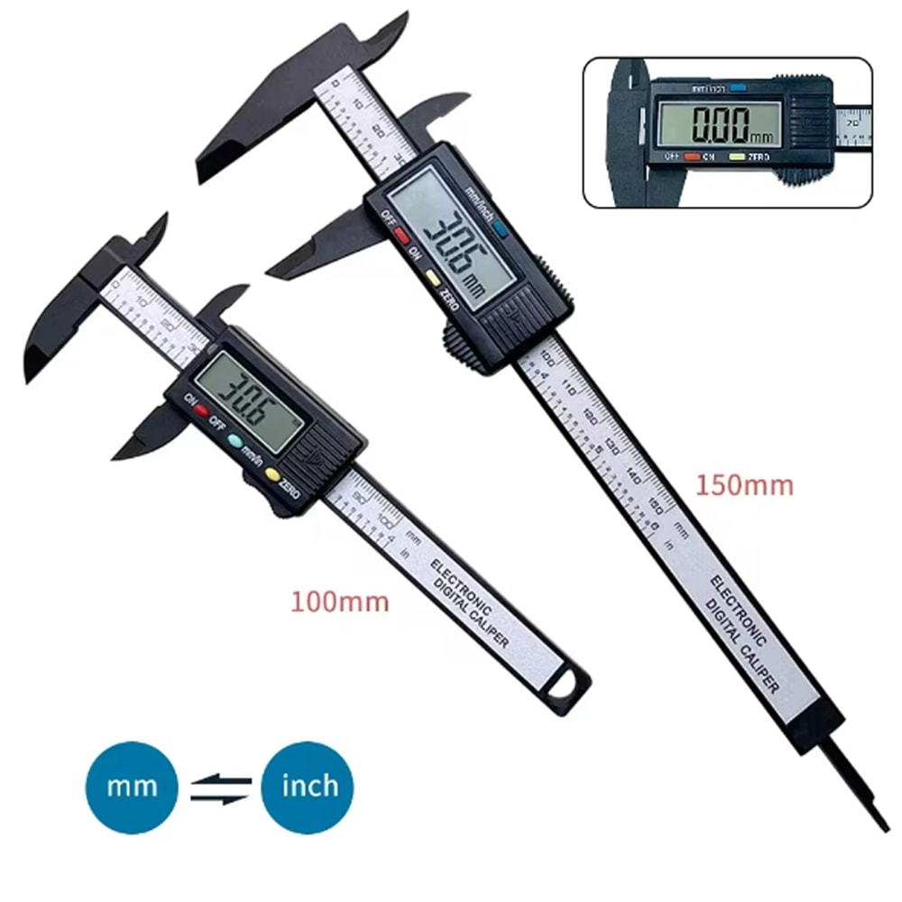 Digital Caliper With Carbon Fiber Dial Precision Measuring Tool For Accurate Internal And External 2