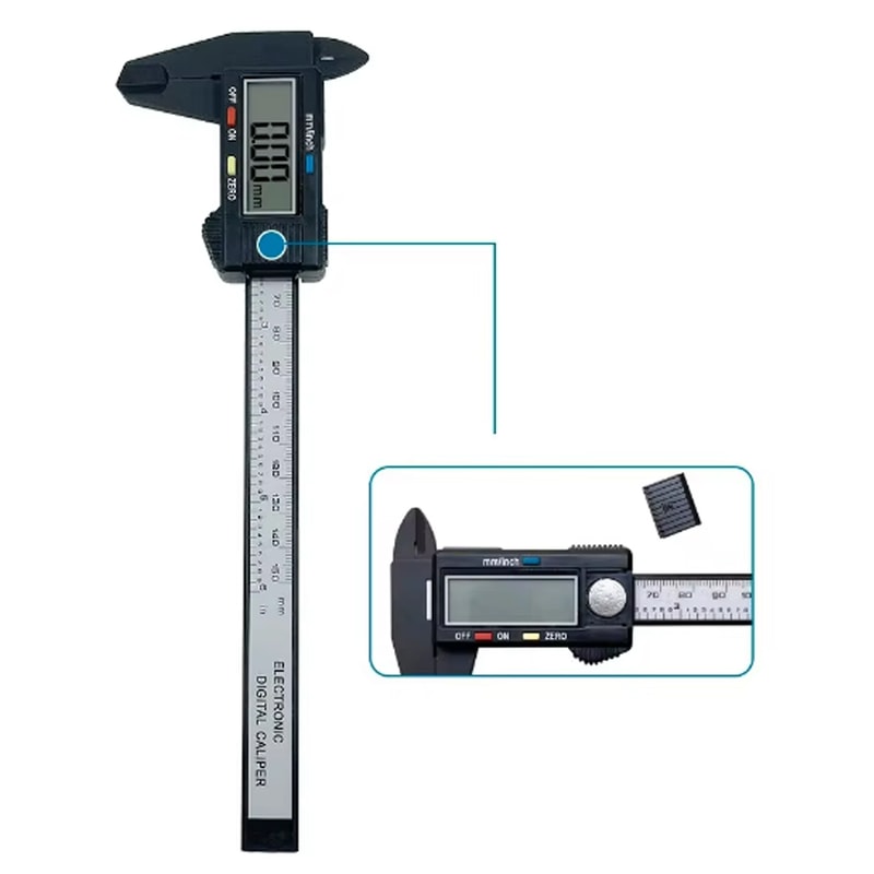 Digital Caliper With Carbon Fiber Dial Precision Measuring Tool For Accurate Internal And External 1