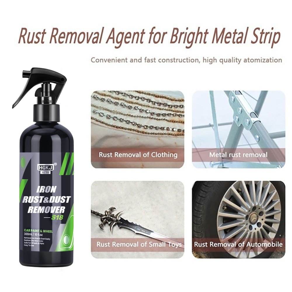 Car Rim Paint Cleaner Spray Removes Rust Brake Dust Iron Particles Safe For All Surfaces 4