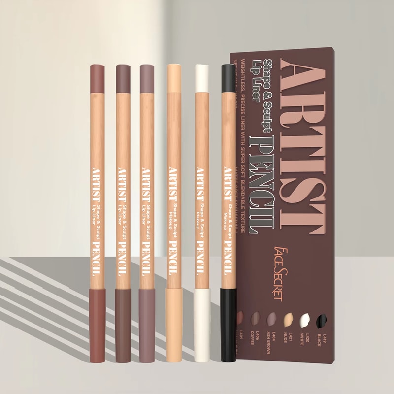 Artist Shape Sculpt Lip Liner Pencil Set Weightless Precise Matte Liner For Soft Blendable Texture 6