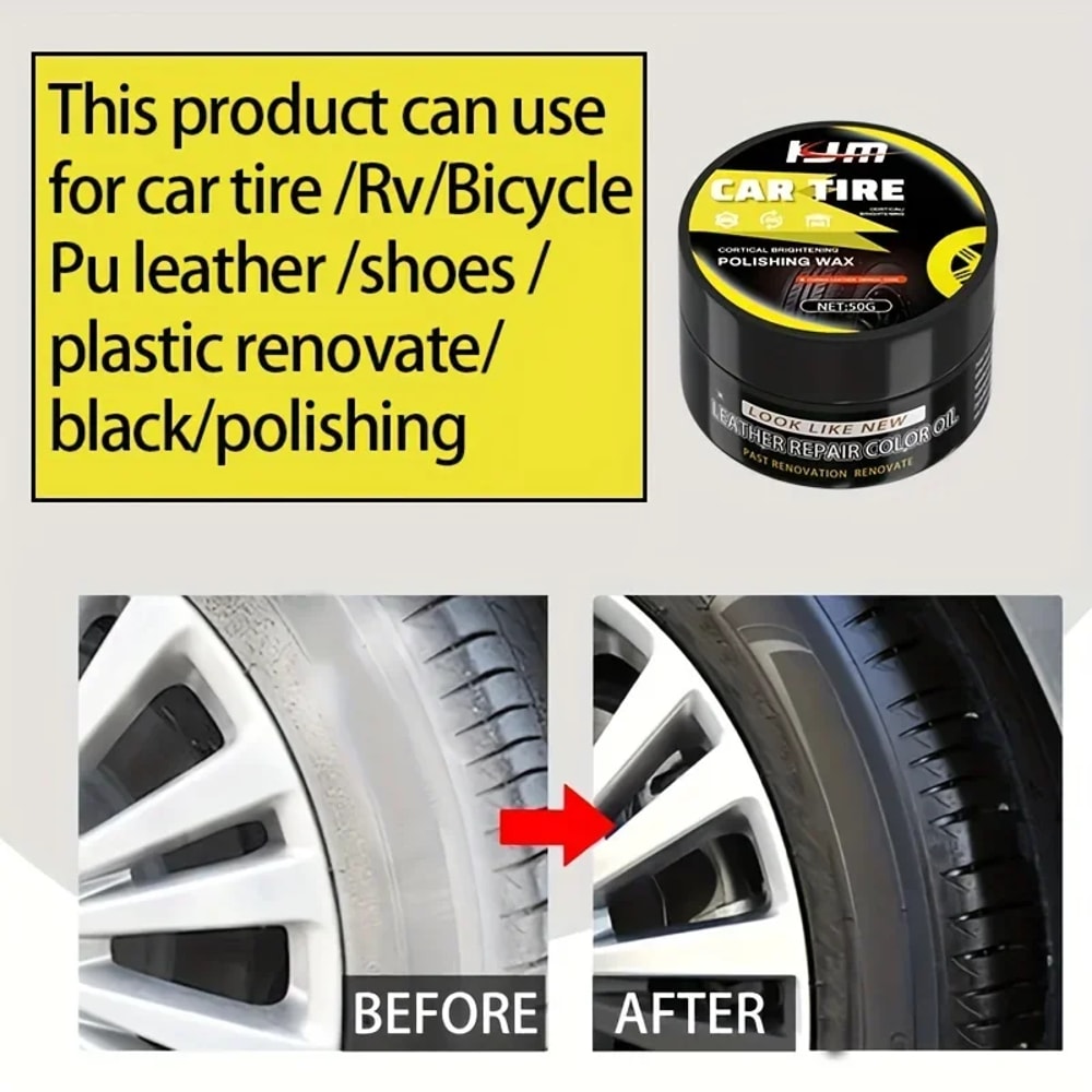 Ultimate Tire Wheel Shine Wax Restores Faded Paint Protects Against Cracks And Enhances Finish For 5