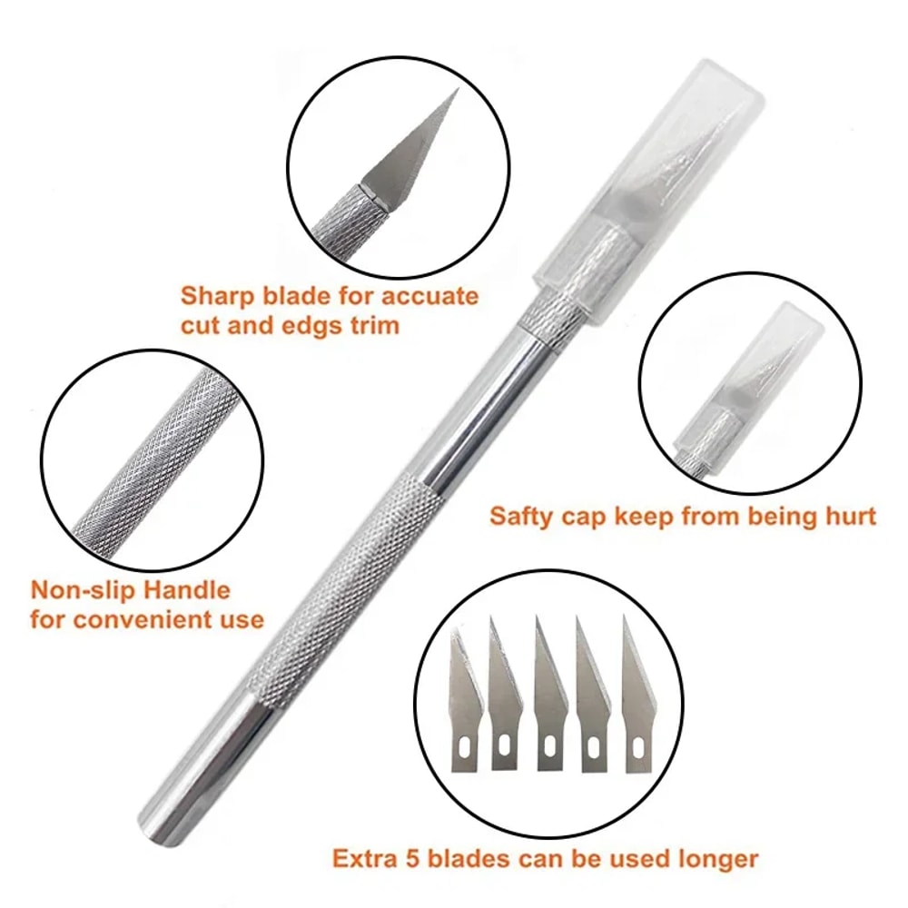 Car Wrapping Tools Kit Vinyl Wraps Scraper Squeegee Cutter Knife For Car Film 6