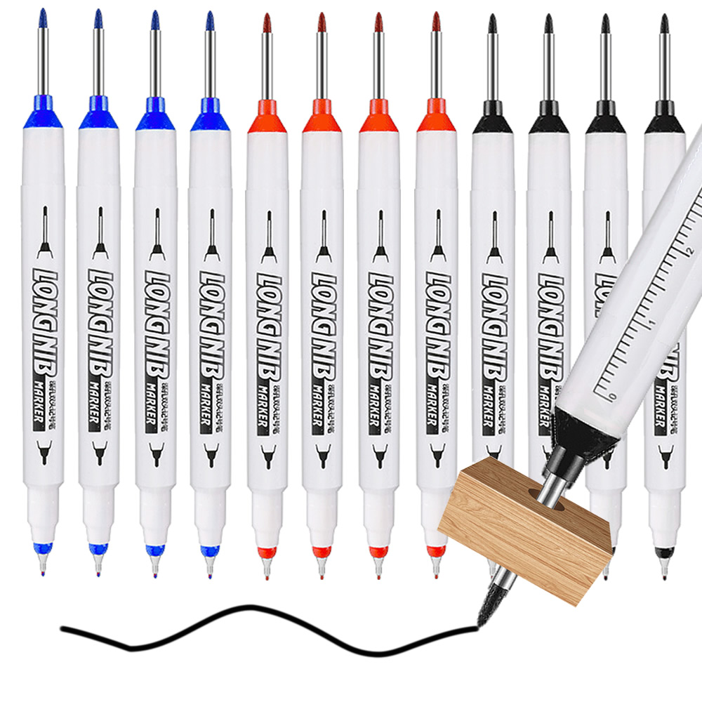 Double Tip Waterproof Nib Markers For Metal Wood Bathroom Decor Multi Purpose Fine Tip Markers 1