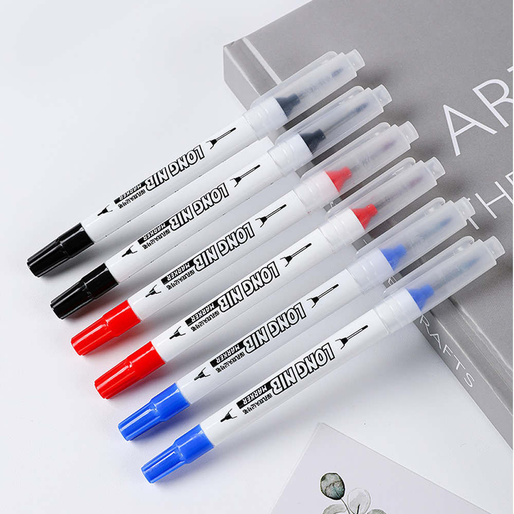 Double Tip Waterproof Nib Markers For Metal Wood Bathroom Decor Multi Purpose Fine Tip Markers 0