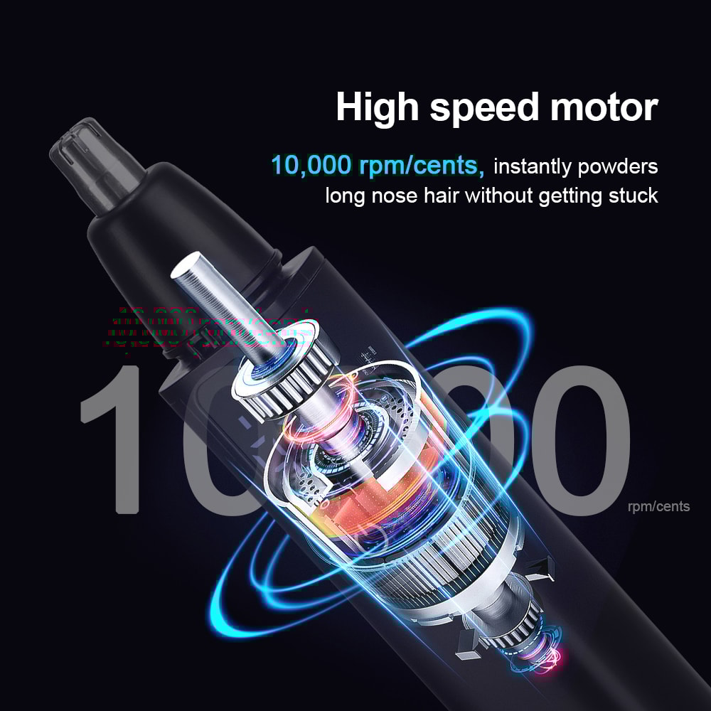 Rechargeable Electric Nose Hair Trimmer Professional Washable Painless And Automatic 5