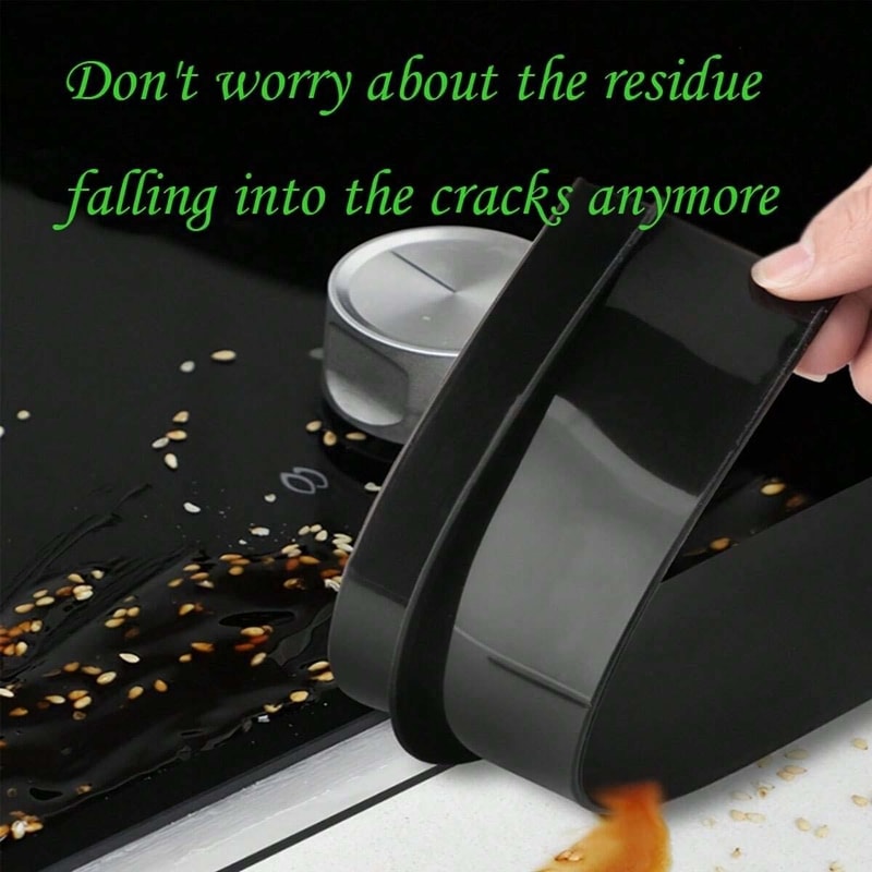 Silicone Gap Sealing Strip For Kitchen Gas Stoves Anti Oil Anti Stain Silicone Seal Insert 5