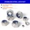 Hex Nylon Insert Self Lock Nut Assortment Kit Stainless Steel Durable Locknut Set 3